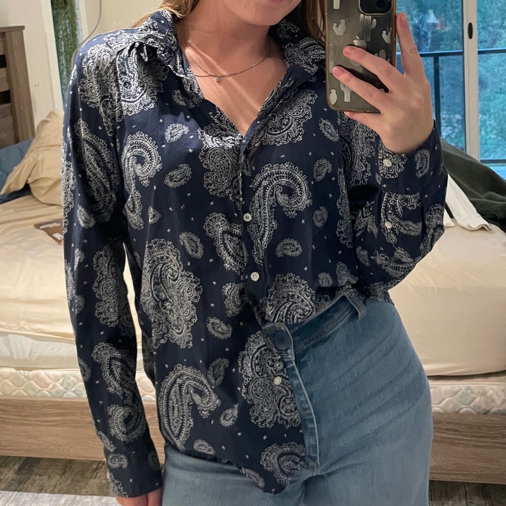 button up blouse